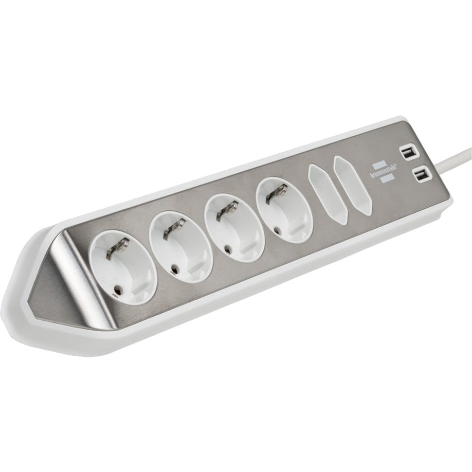 Brennenstuhl Estilo Corner Stop Contact 4 fois avec USB Charge Func
