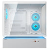 Boîtier tour midi Cougar cfv235 (blanc | 2x USB-A | 1x USB-C | RGB | verre trempé)