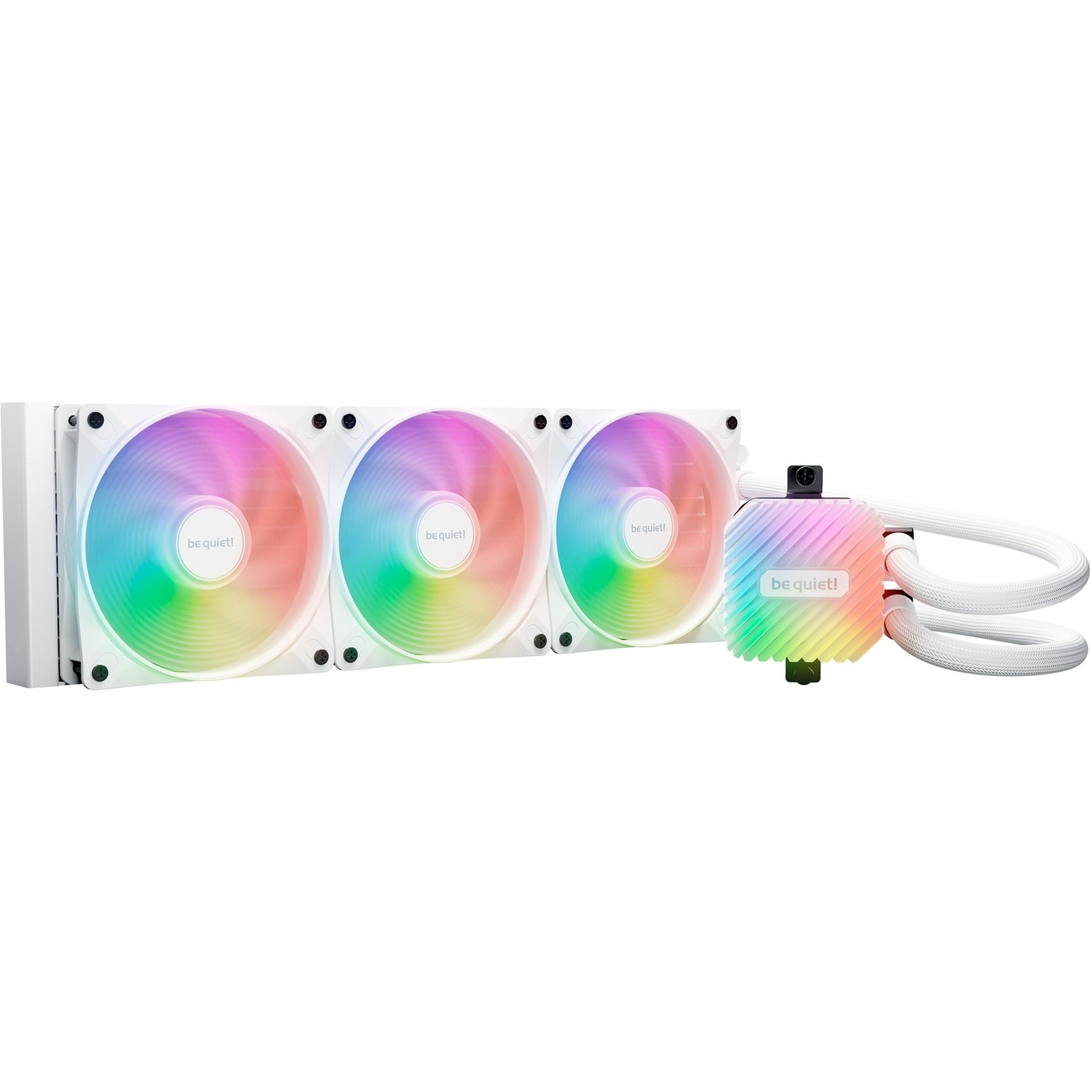 Soyez silencieux! Boucle légère 360 ​​mm argb blanc