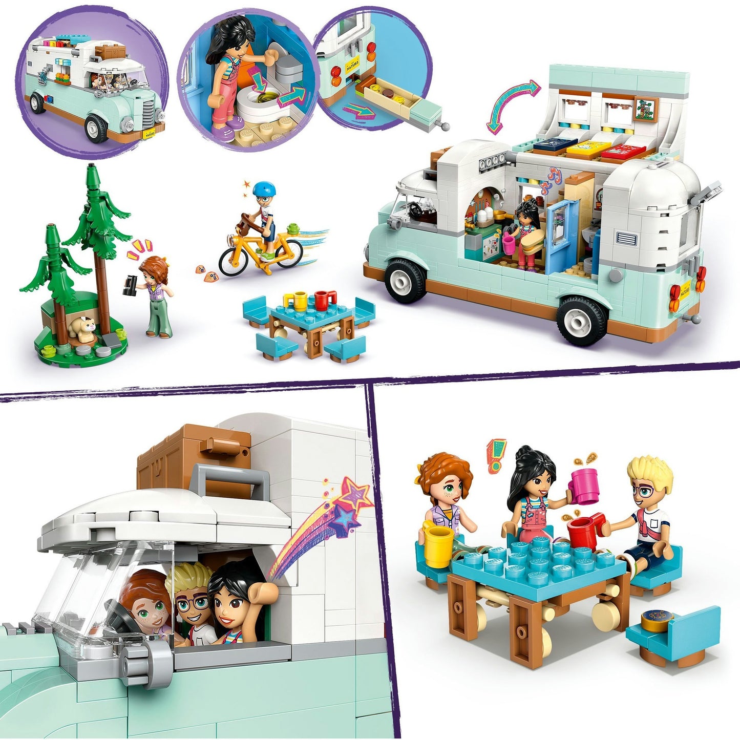 LEGO LEGO Friends 42663 Camper Adventure avec des amis