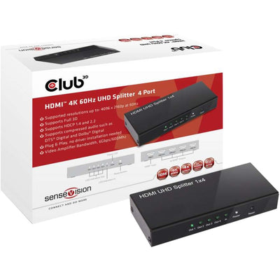 Club 3D HDMI 2.0 Splitter UHD 4 ports