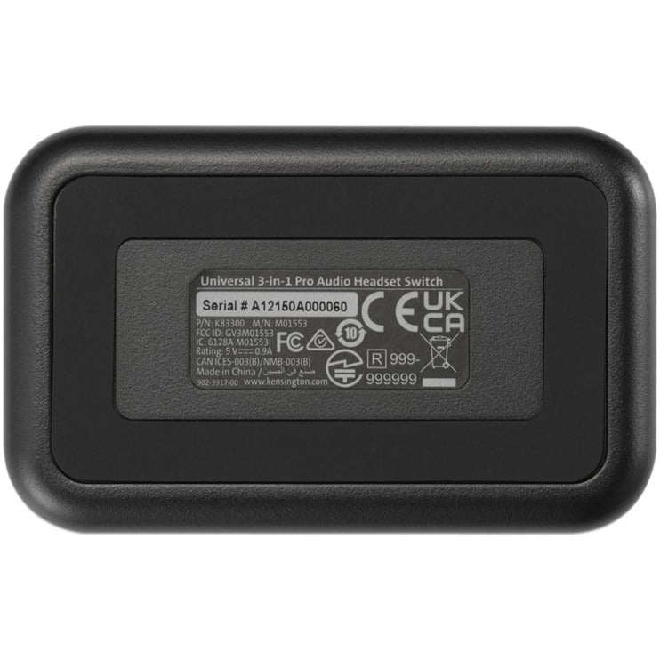 Interrupteur de casque audio Universal Kensington Universal 3-en-1