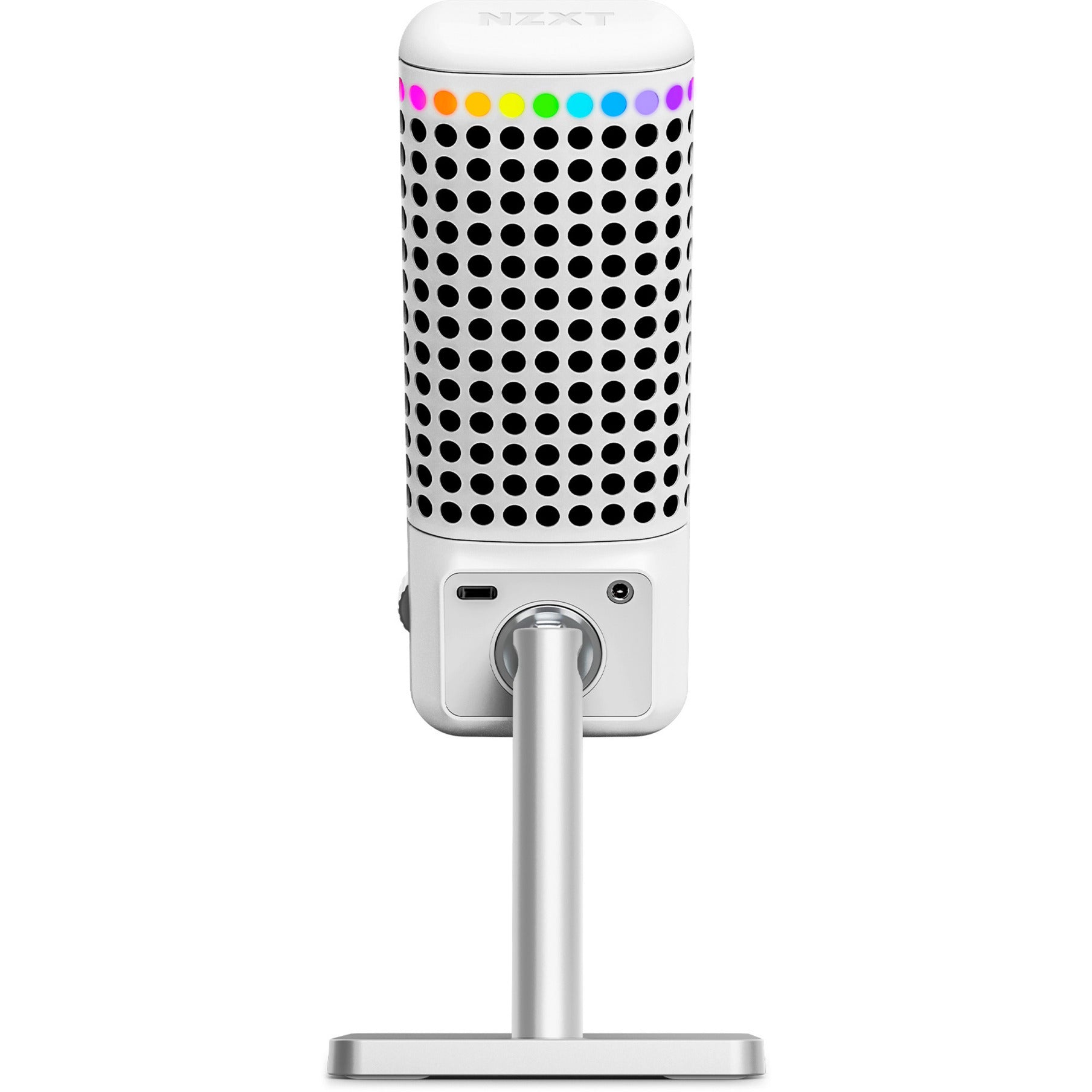 Microphone à capsule Elite Nzxt (blanc, rgb, usb-c)