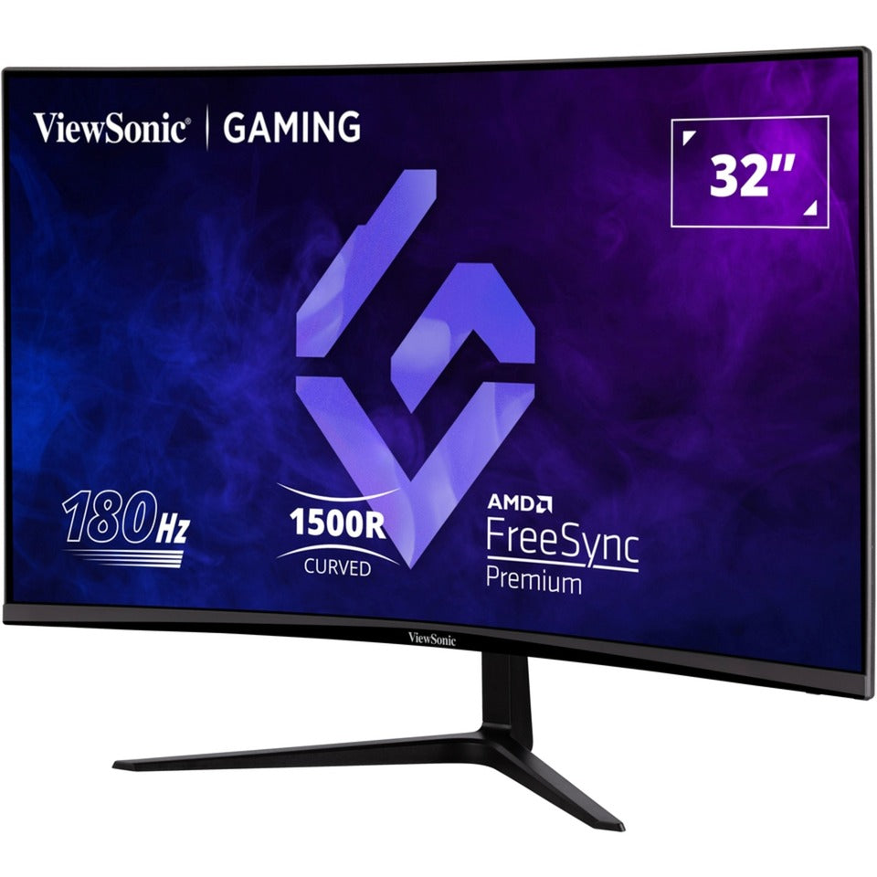 Moniteur de jeu incurvé Viewsonic vx3218-pc-mhd 32 (noir, 2x HDMI, 1x port d'affichage, 180 Hz)