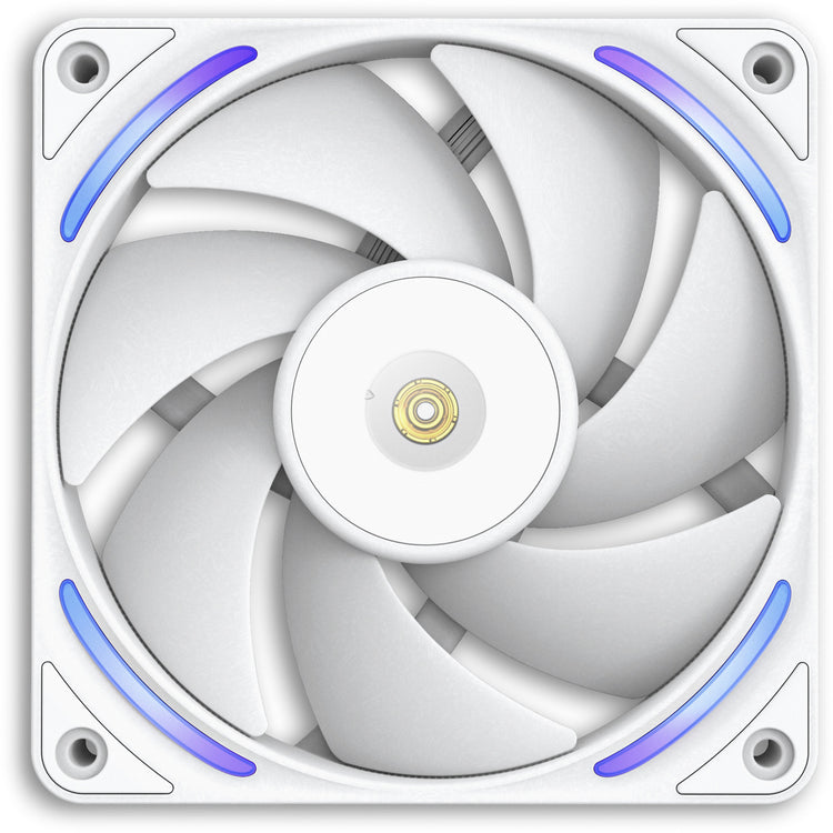 Nzxt f120x ventilateur de boîtier rgb (blanc, 120 x 120 x 30 mm, pwm)
