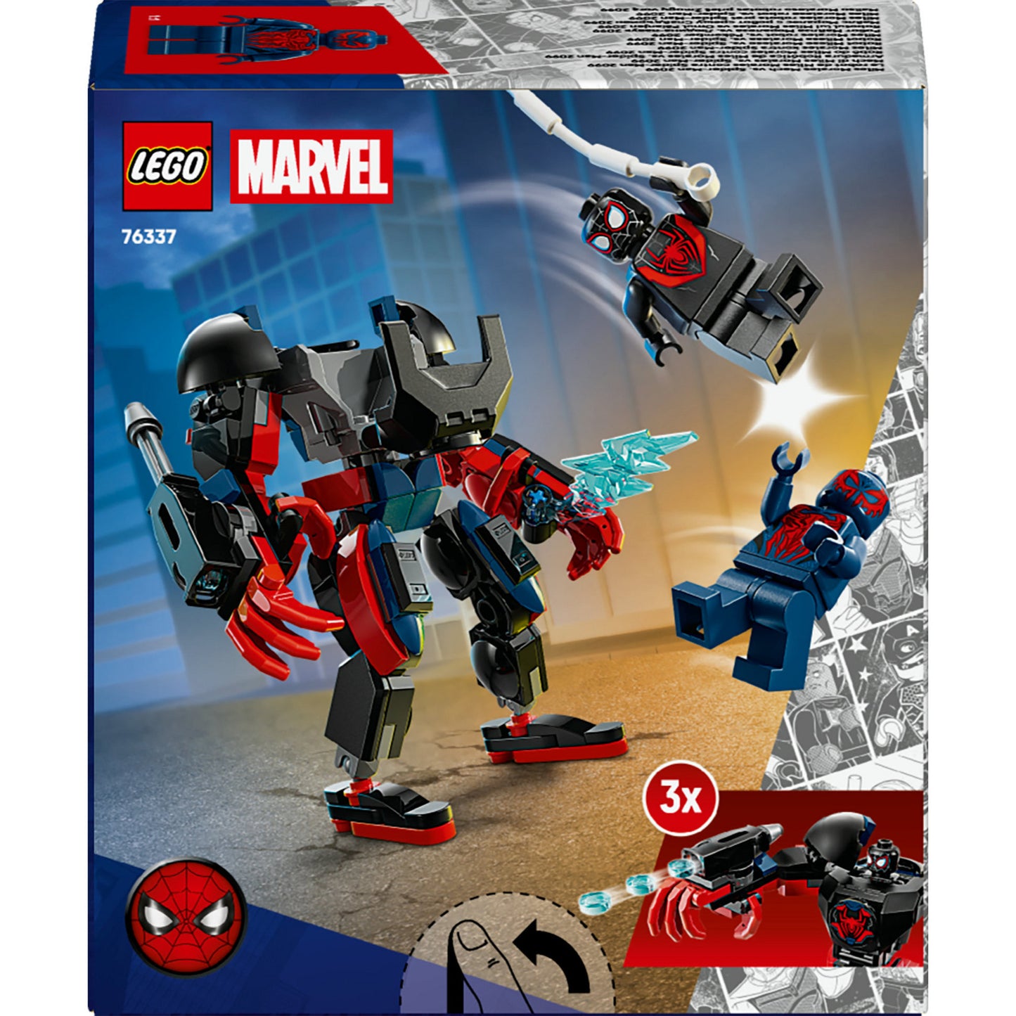 Lego Marvel 76337 miles Moraux Mech contre Spider Man
