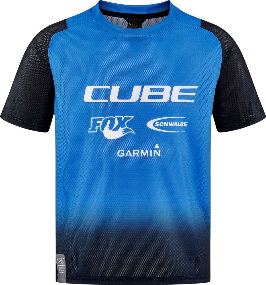 Cube vertex rookie x action team - maillot vtt enfant