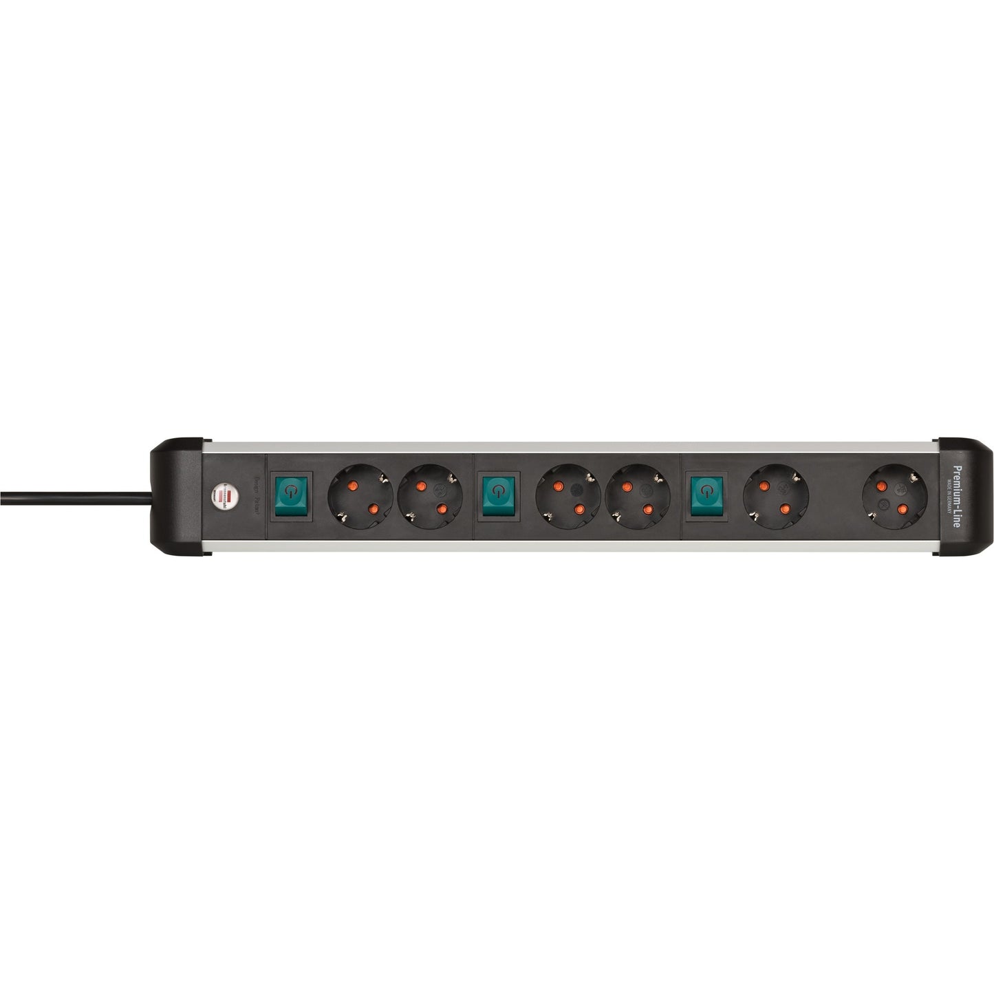 Brennenstuhl Socket Premium-Alu-Line 6 fois