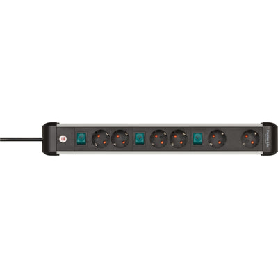Brennenstuhl Socket Premium-Alu-Line 6 fois