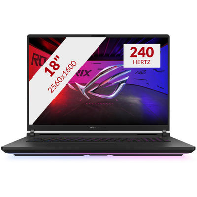 Ordinateur portable de jeu Asus ROG Strix Scar 18 G835LX-SA012W 18 (noir | Core Ultra 9 275HX | RTX 5090 | 64 Go | SSD 4 To | 240 Hz)