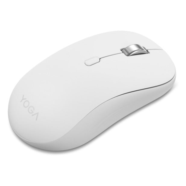 Souris Bluetooth silencieuse Lenovo Yoga Seashell (blanc gris, Bluetooth 5.3)