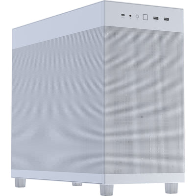 Asus Prime Ap303 - Boîtier tour midi à panneau maillé (blanc | 2x USB-A | 1x USB-C)