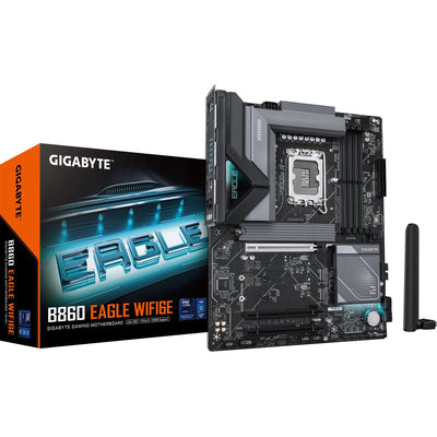 Gigabyte B860 Eagle WiFi6e, ATX, LGA1851, Intel B860, 4x DDR5, 2,5 GBE, Wi-Fi 6th, BT 5.3, USB Type-C