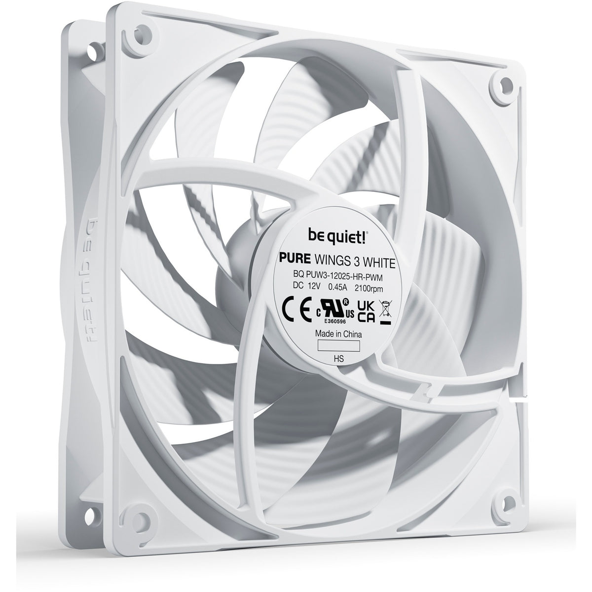Soyez silencieux! Pure 3 120 mm PWM blanc à grande vitesse