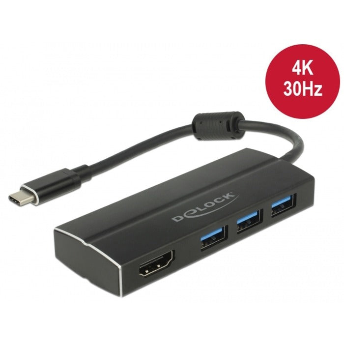 Dellock USB-C 3.1> 3x USB-A 3.0 Hub + HDMI
