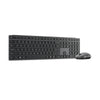 Ensemble de bureau combo sans fil multi-appareils moderne Lenovo 700 (gris, disposition américaine (Qwerty), 100 %, 4 000 dpi, 2,4 GHz, BT 5.3, USB-A)