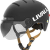 Livall l23 - casque de vélo urbain à LED avec visière