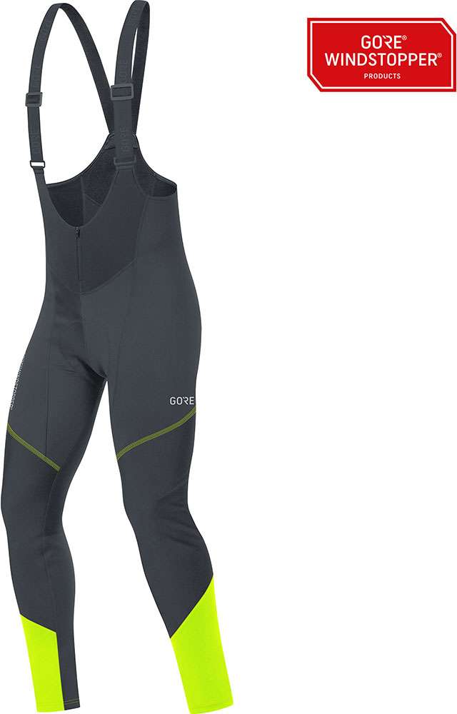 Gorewear c3 gore® windstopper® - cuissard à bretelles avec peau de chamois