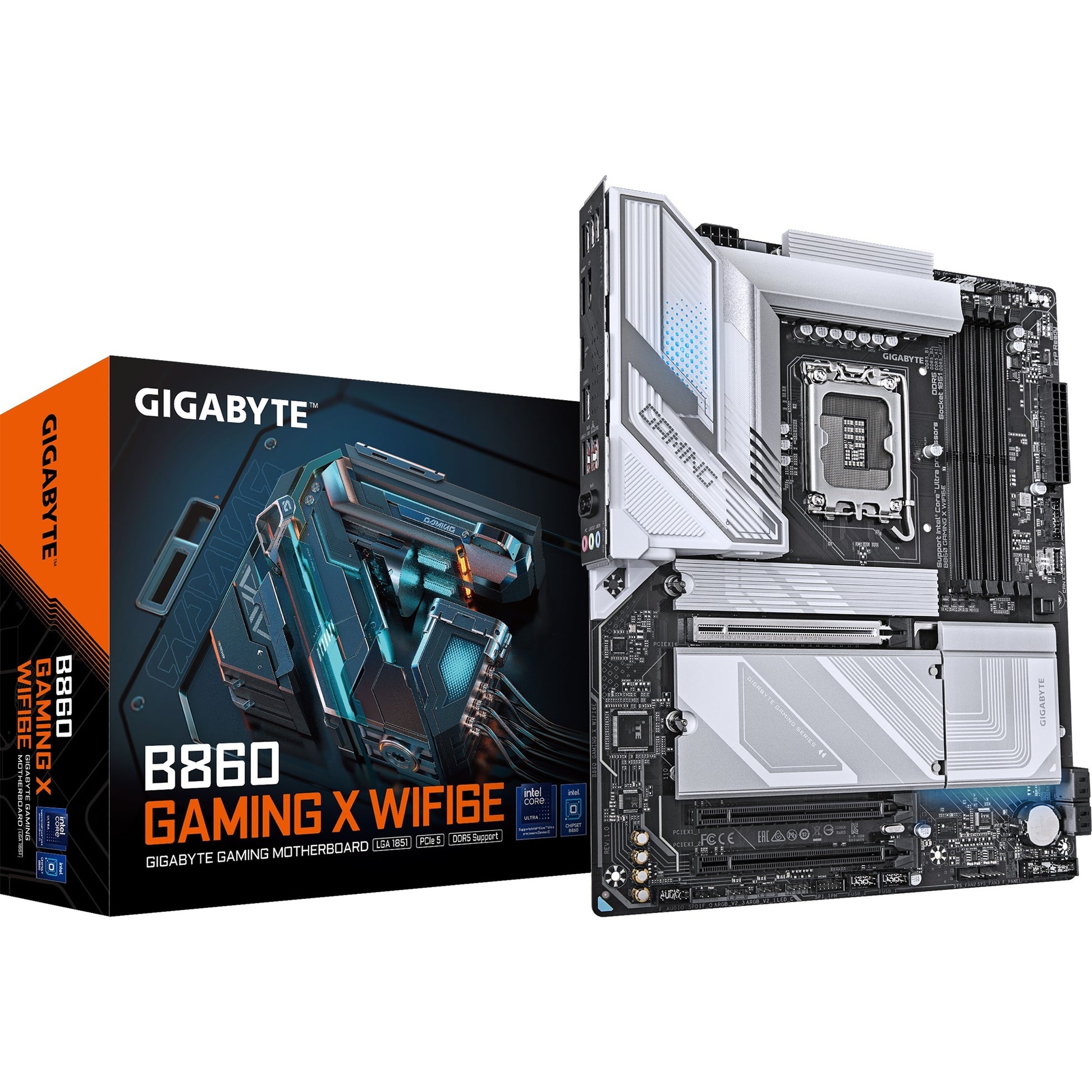 Gigabyte B860 Gaming X WiFi6e, ATX, LGA1851, Intel B860, 4X DDR5, 2,5 GBE, Wi-Fi 6th, USB4, USB-C