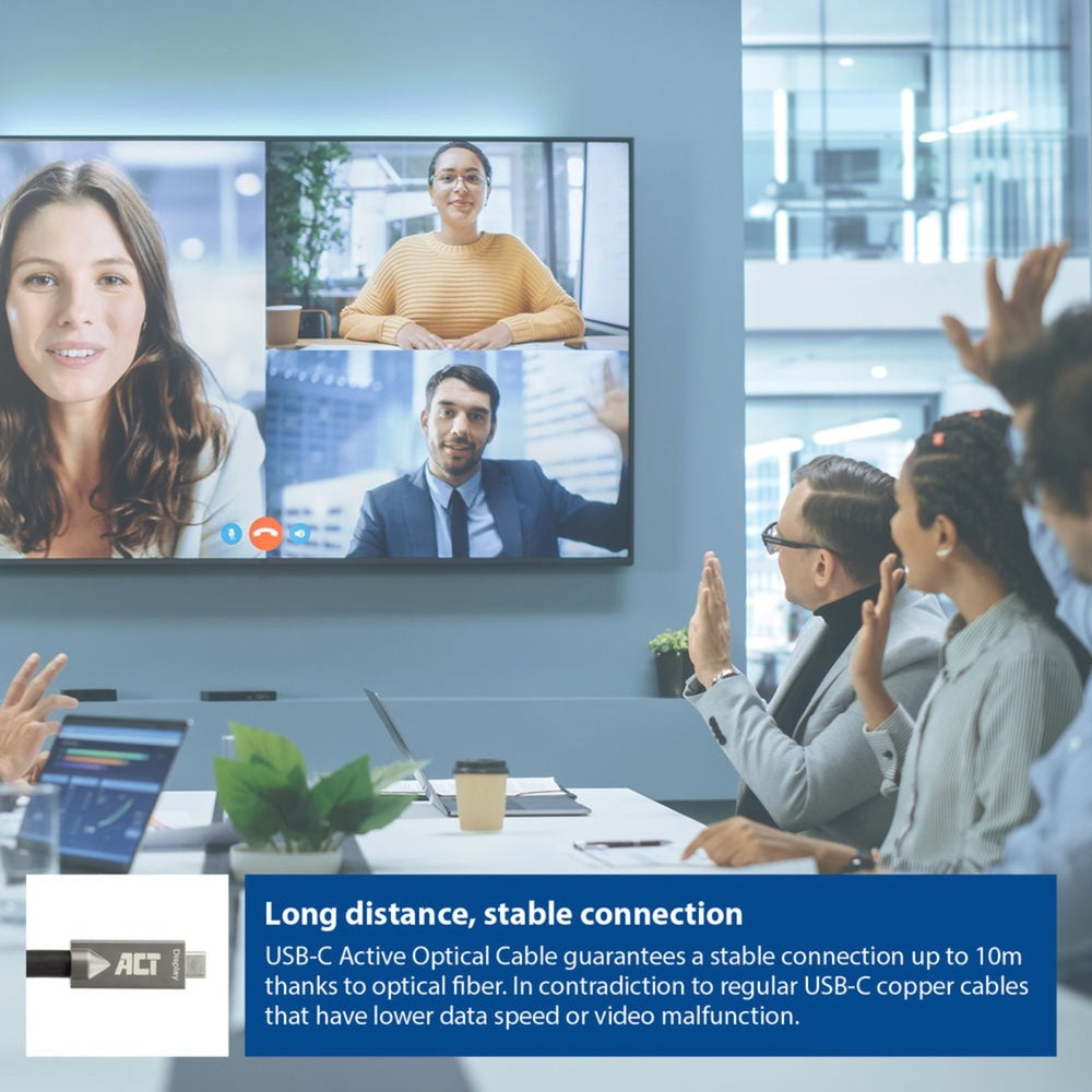 Agir la connectivité USB-C 3.2 Gen2 Cable optique actif (AOC) se connecte