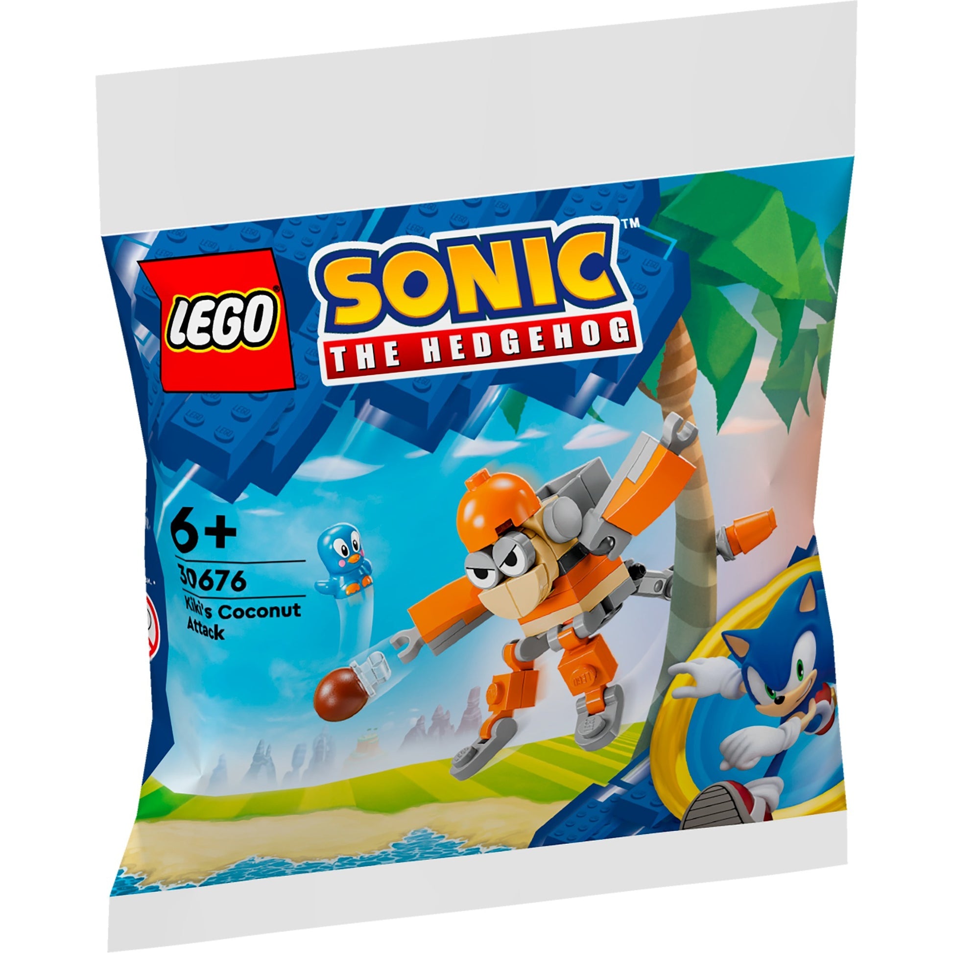 Lego Sonic le hérisson - Jouet de construction L'attaque de la noix de coco de Kiki (30676)
