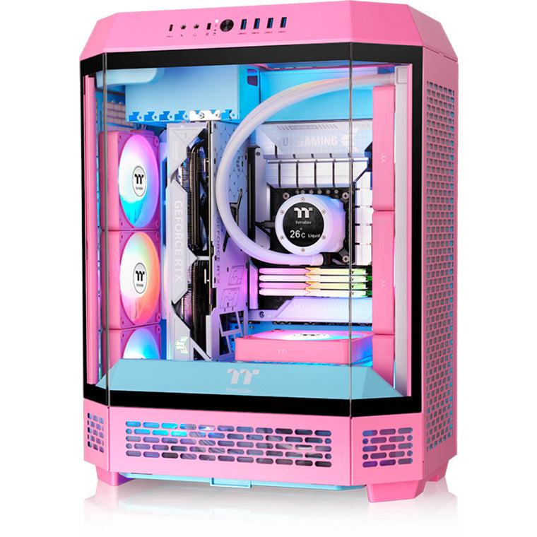 Thermaltake ct120 ex argb sync ventilateur de refroidissement pour PC rose (pack de 3 ventilateurs) ventilateurs de boîtier (rose, 3 pièces, 120 x 120 x 25 mm, pwm)