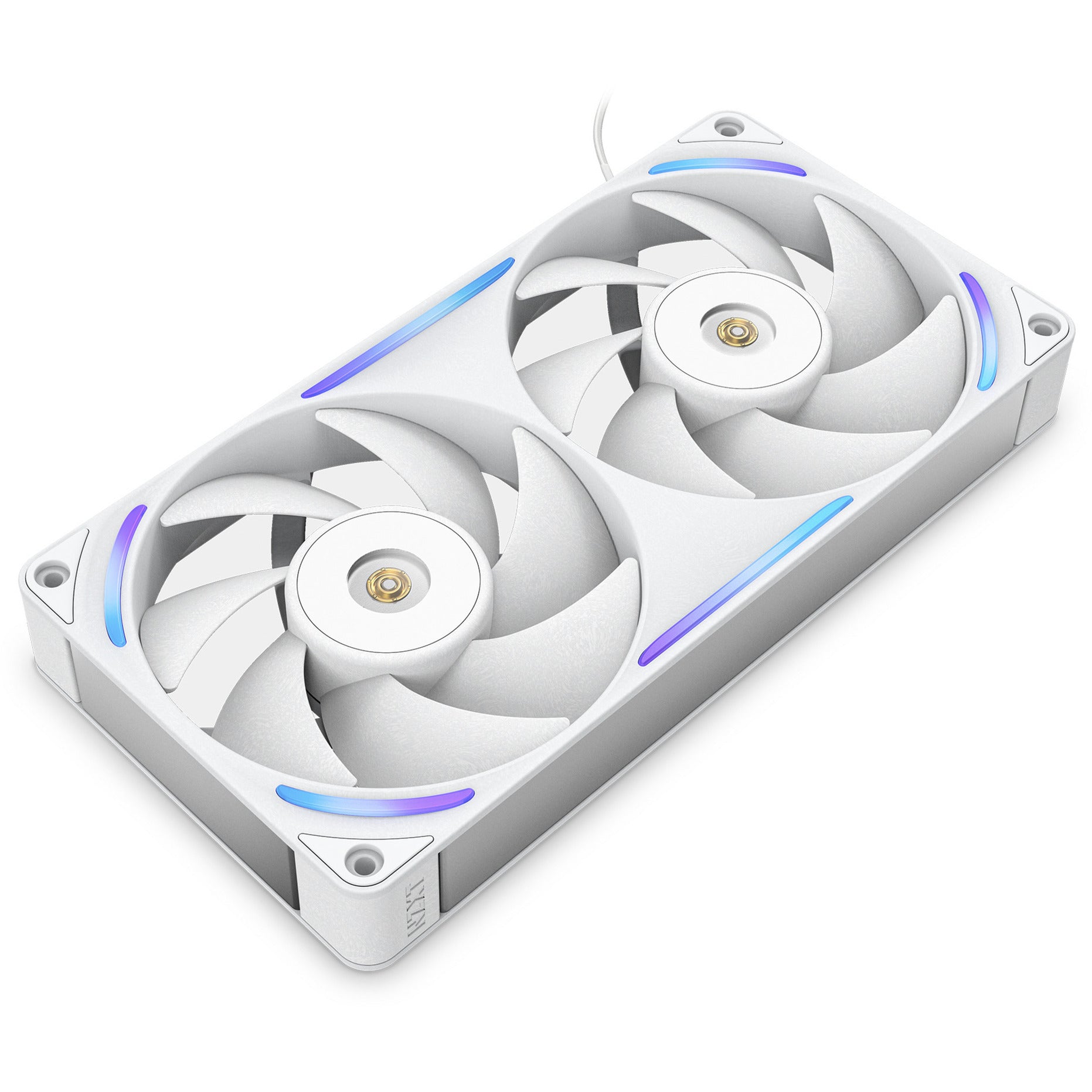 Ventilateurs de boîtier Nzxt f240x rgb (blanc, 2 pièces, 240 x 120 x 30 mm, pwm)
