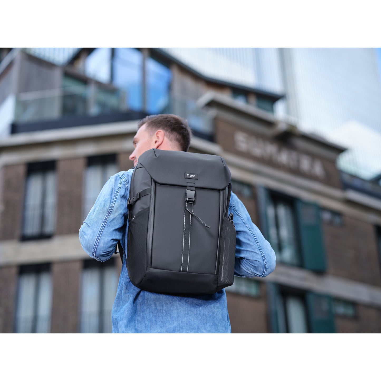 Sac à dos de voyage en jersey Trust (noir)