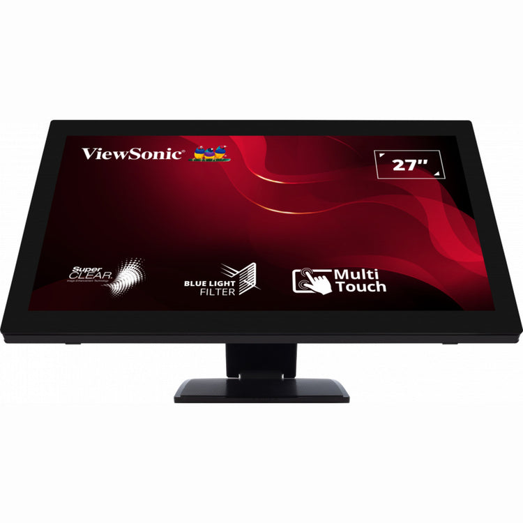 Viewsonic moniteur à écran tactile 10 points td2760 27 (noir, 1x HDMI, 1x port d'affichage, VGA, USB-A, USB-B)
