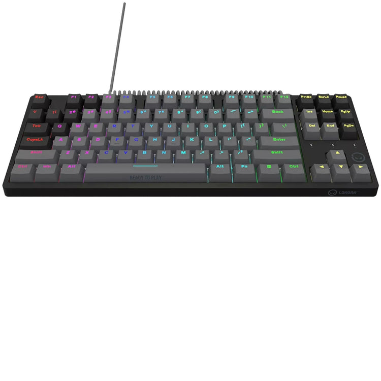 Lorgar azar 514tkl, clavier de jeu (noir, disposition américaine, logar dream, tkl, rgb)