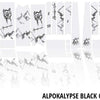 Unleazhed film de protection de cadre anti-rayures pour vélo de gravier bpg01 alpocalypse noir