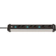 Brennenstuhl Socket Premium-Alu-Line 6 fois