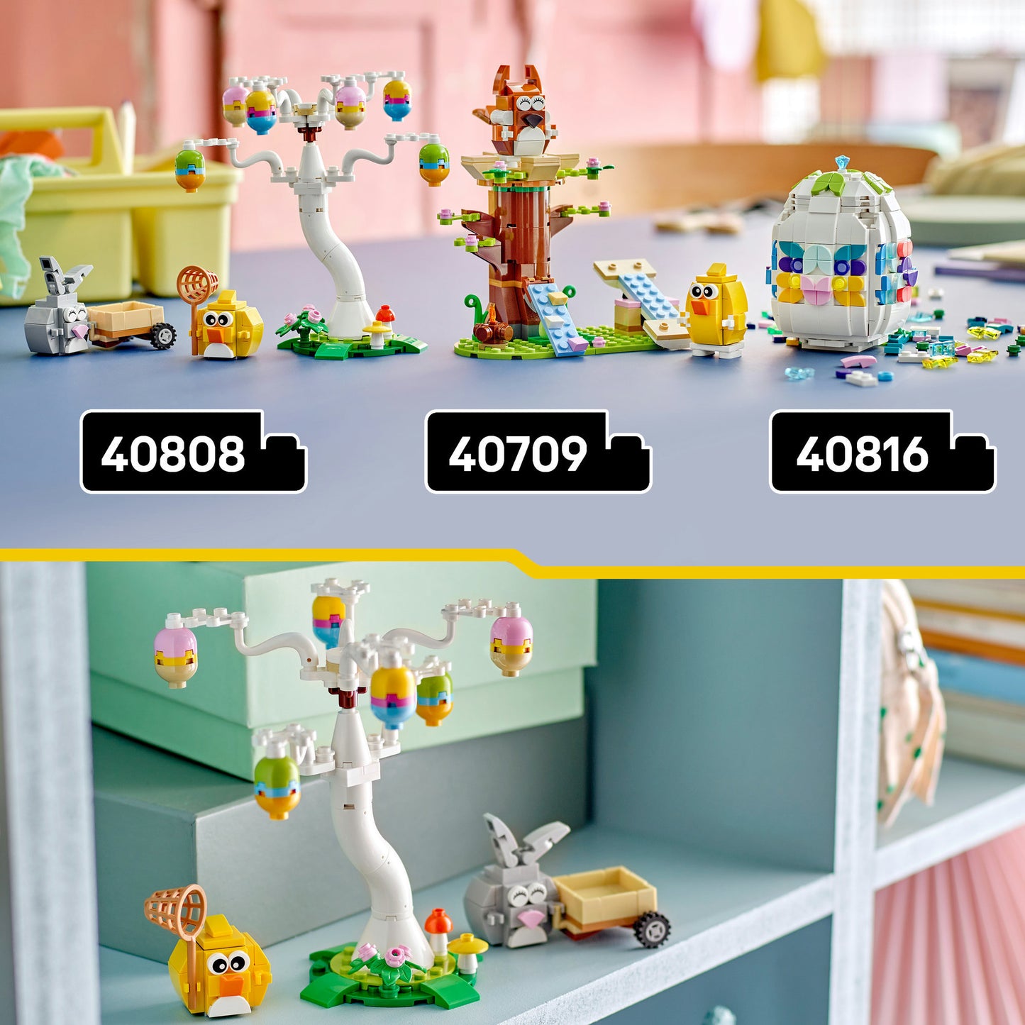 Lego classic 40808 chasse aux œufs avec lapin et poussin
