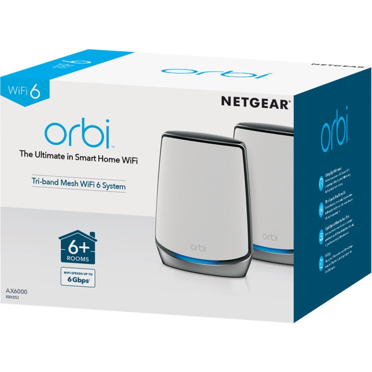NetGear Orbi WiFi 6 Système (RBK852) AX6000