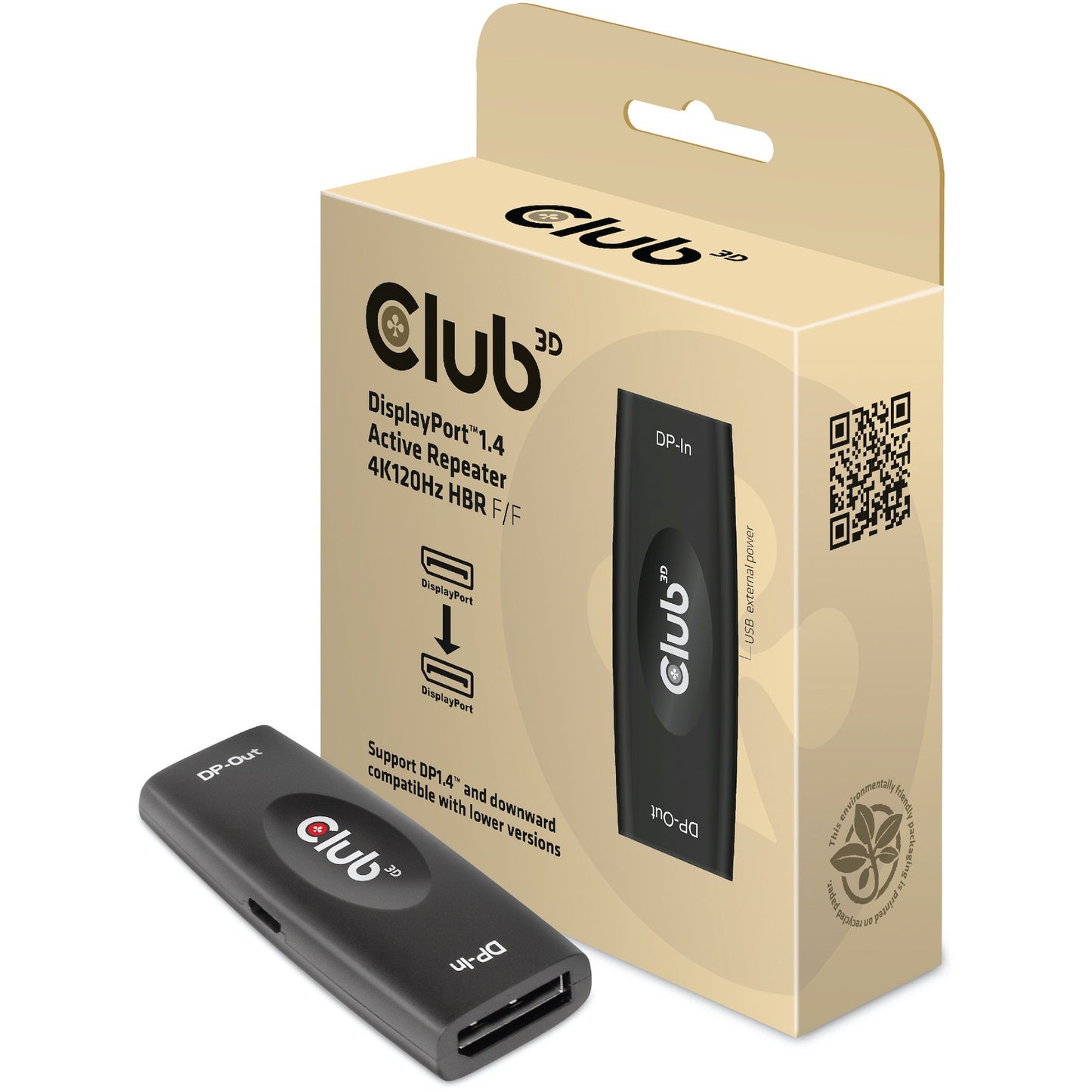 Club 3D Displayport 1.4 Repeater actif 4K120Hz HBR3 F F