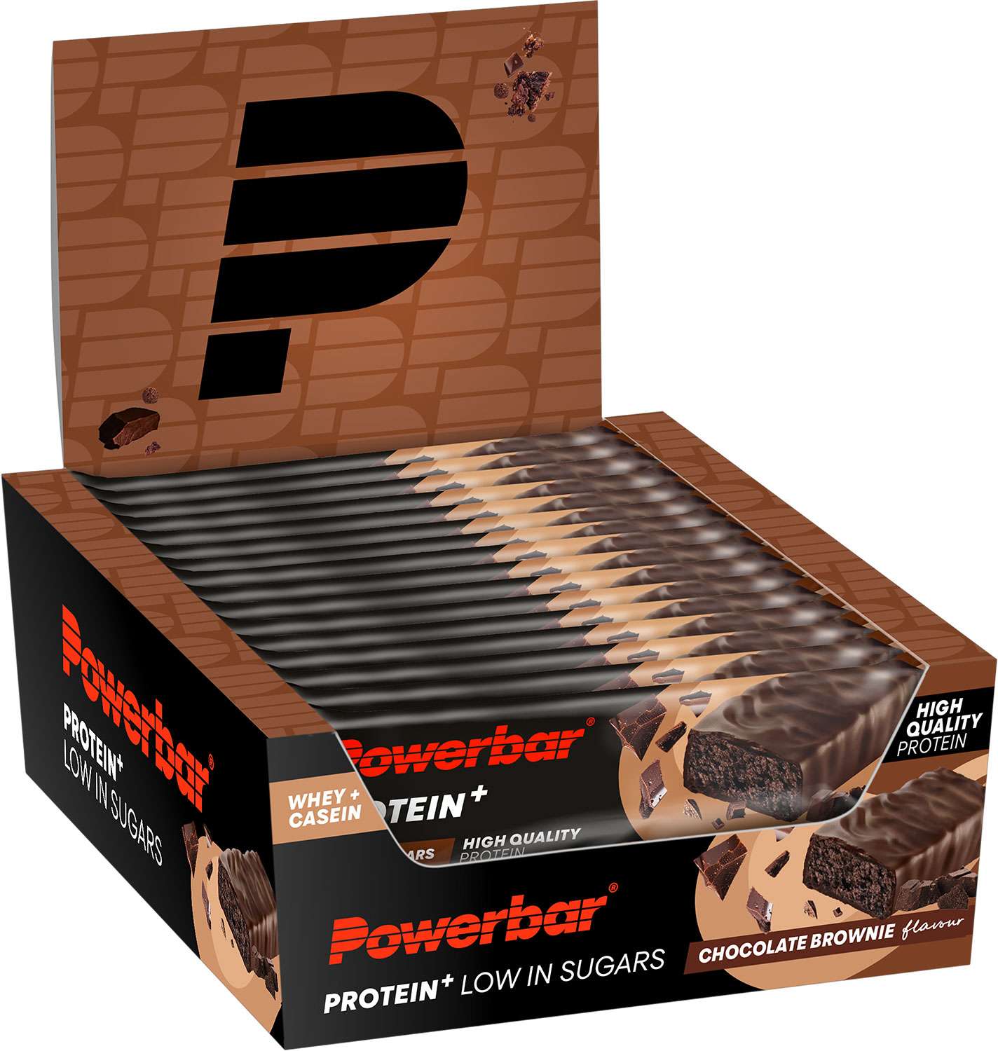 Barre Powerbar Protein+ faible en sucre 16 boîtes