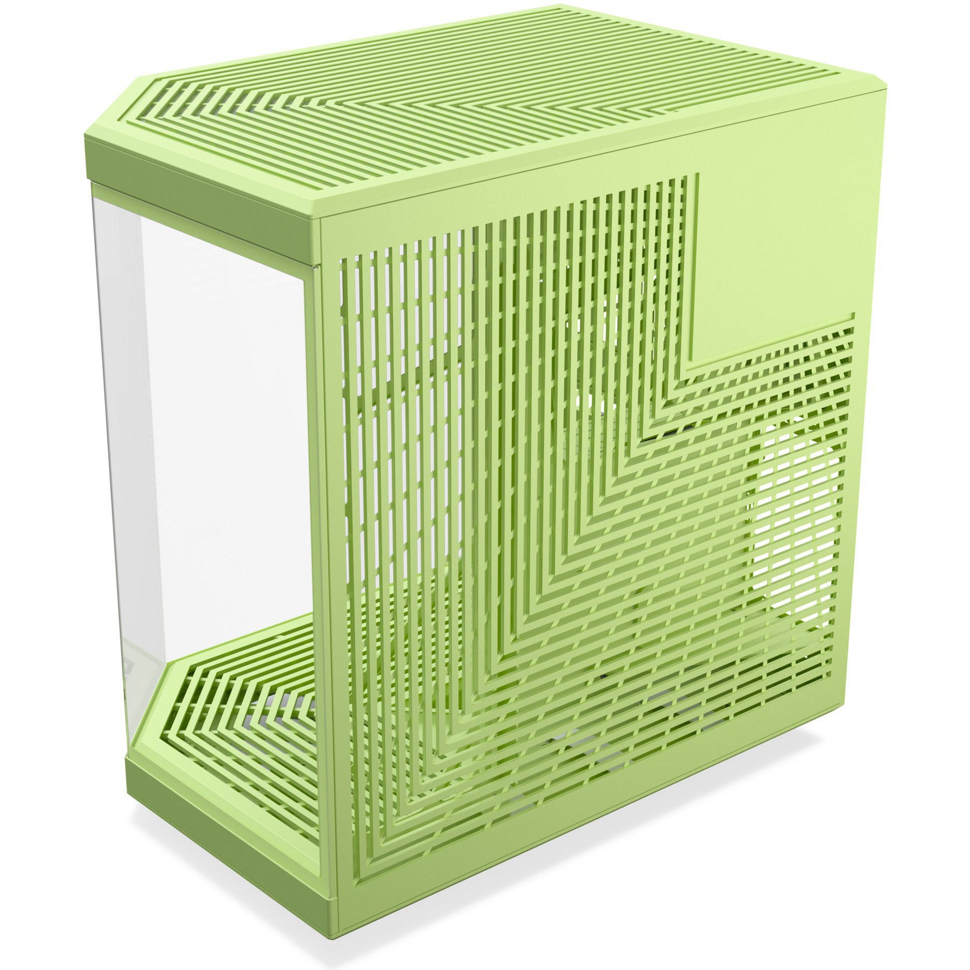 Boîtier tour midi Hyte y70 (vert clair | 2x USB-A | 1x USB-C | verre trempé)
