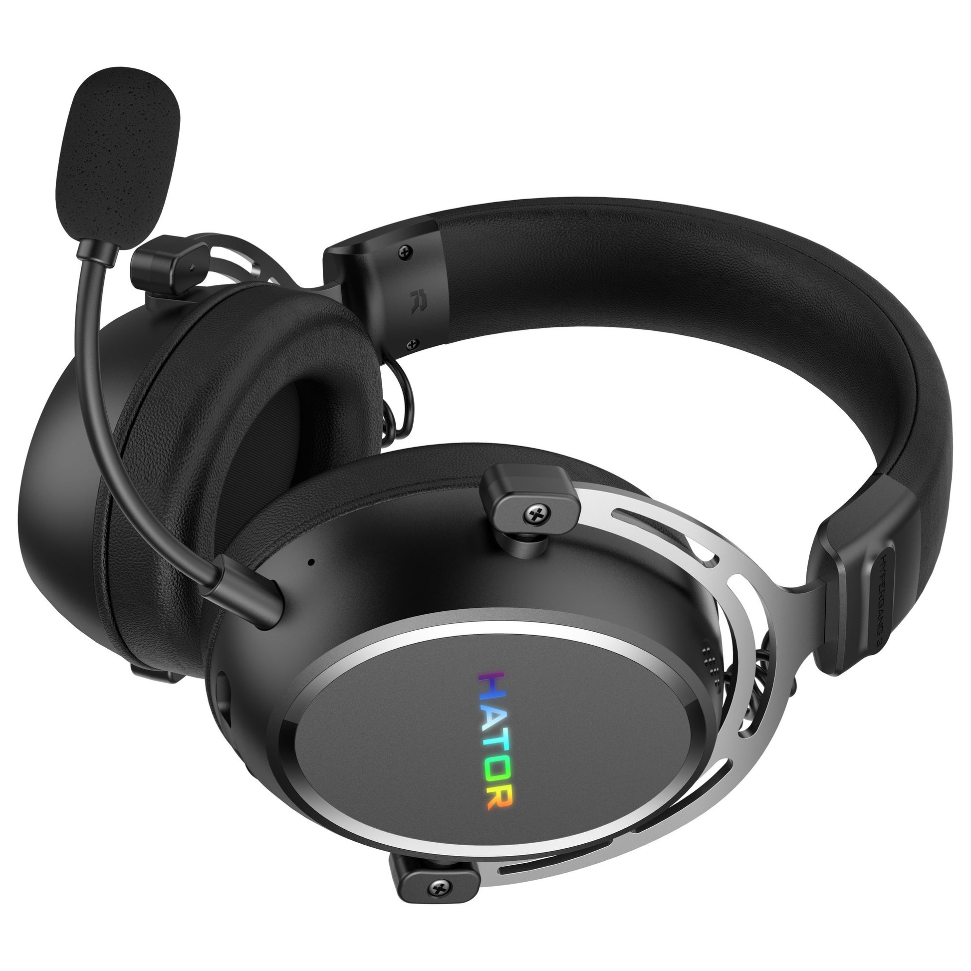 Casque de jeu supra-auriculaire sans fil Hator Hypergang 3 (noir, RVB, Bluetooth USB 2,4 GHz)
