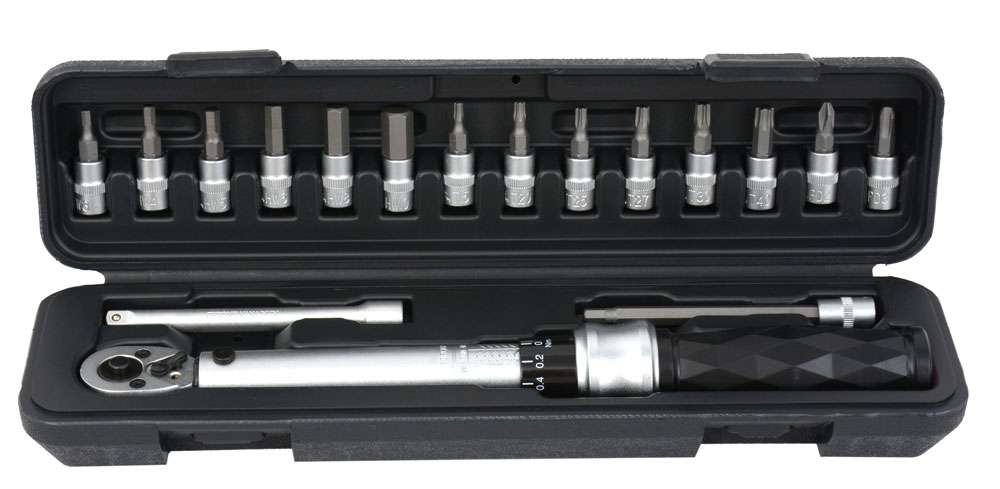 Clé dynamométrique Radon Pro 1 4 5-25 nm fixable avec clé dynamométrique. morceaux