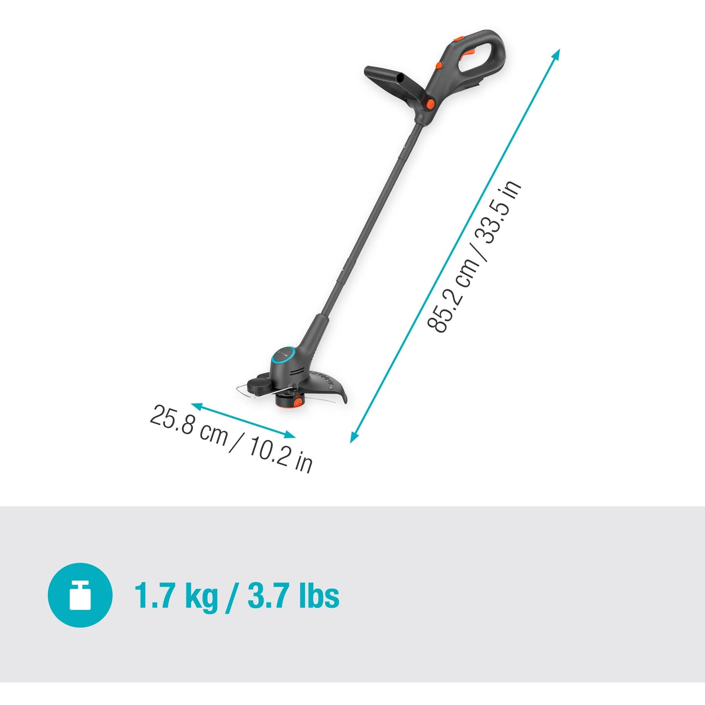 Gardena tondeuse easytrim 2518v p4a solo