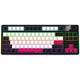 Lorgar kbp70tklw, clavier de jeu (noir, disposition américaine, logar toxique violet, tkl, rvb, échangeable à chaud, pbt double-shot, bluetooth 2.4ghz usb)