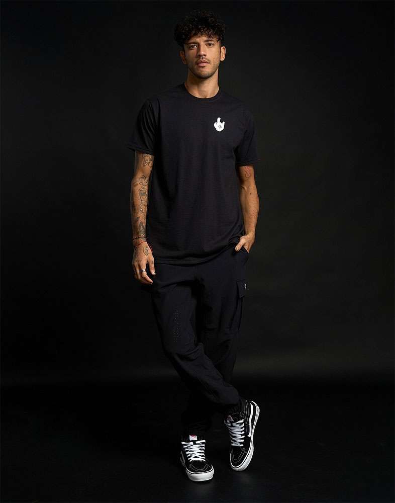Loose riders shred noir - tee-shirt technique