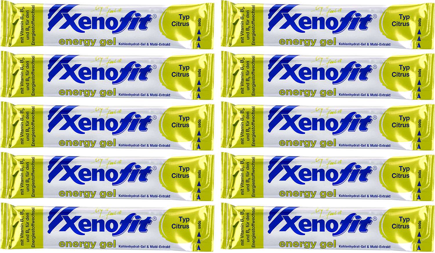 Xenofit gel énergétique agrumes 10x25g