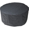 Couverture de meubles de jardin nature pour la table ronde et les chaises