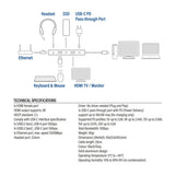 Act Connectivité USB-C 4K 8K 60Hz Dockingstation - afbeelding 12