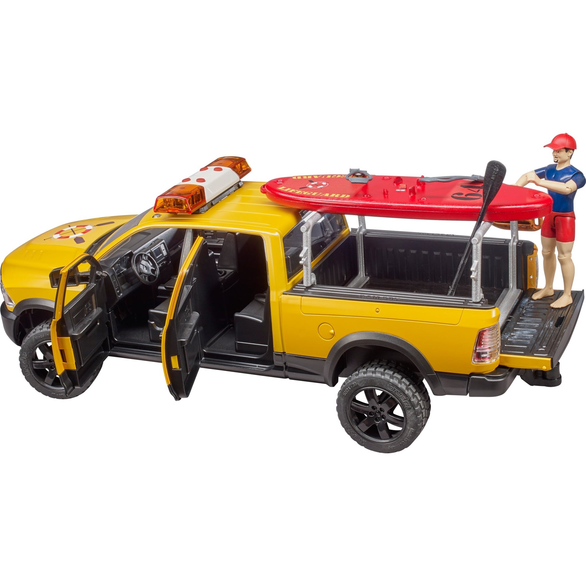 Bruder Dodge Ram 2500 Rescue Brigade Car avec sauveteur