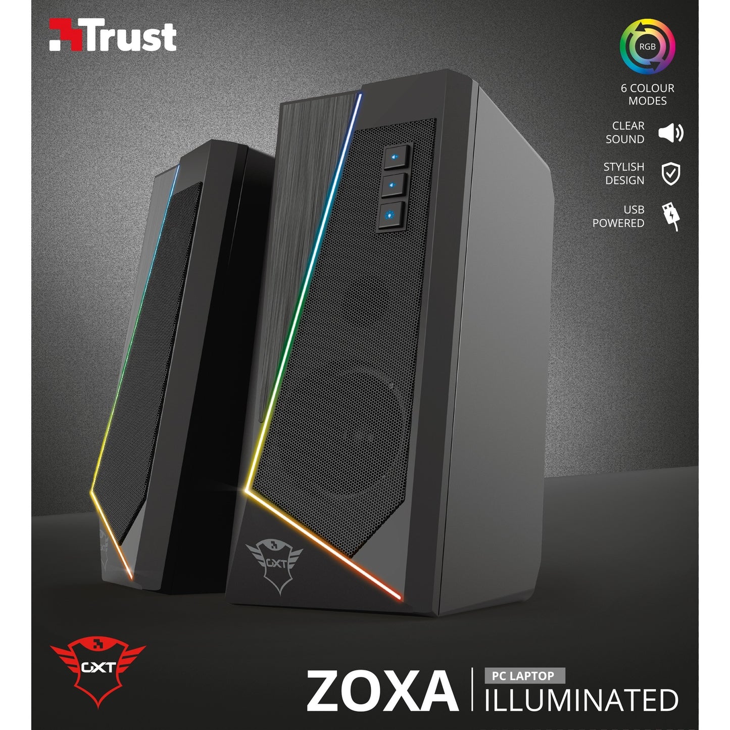 Trust GXT 609 Zoxa RGB-Light Speinerset