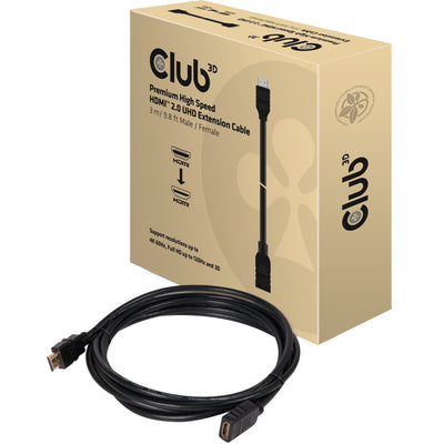 Câble HDMI 2.0 à grande vitesse club 3D Premium à grande vitesse