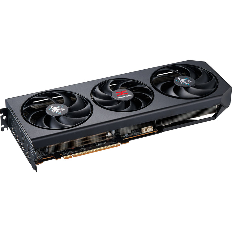 Carte graphique Powercolor Radeon RX 9070 Gre Hellhound 12 Go GDDR6 (noir, RDNA4, 3x Display Port, 1x HDMI 2.1)