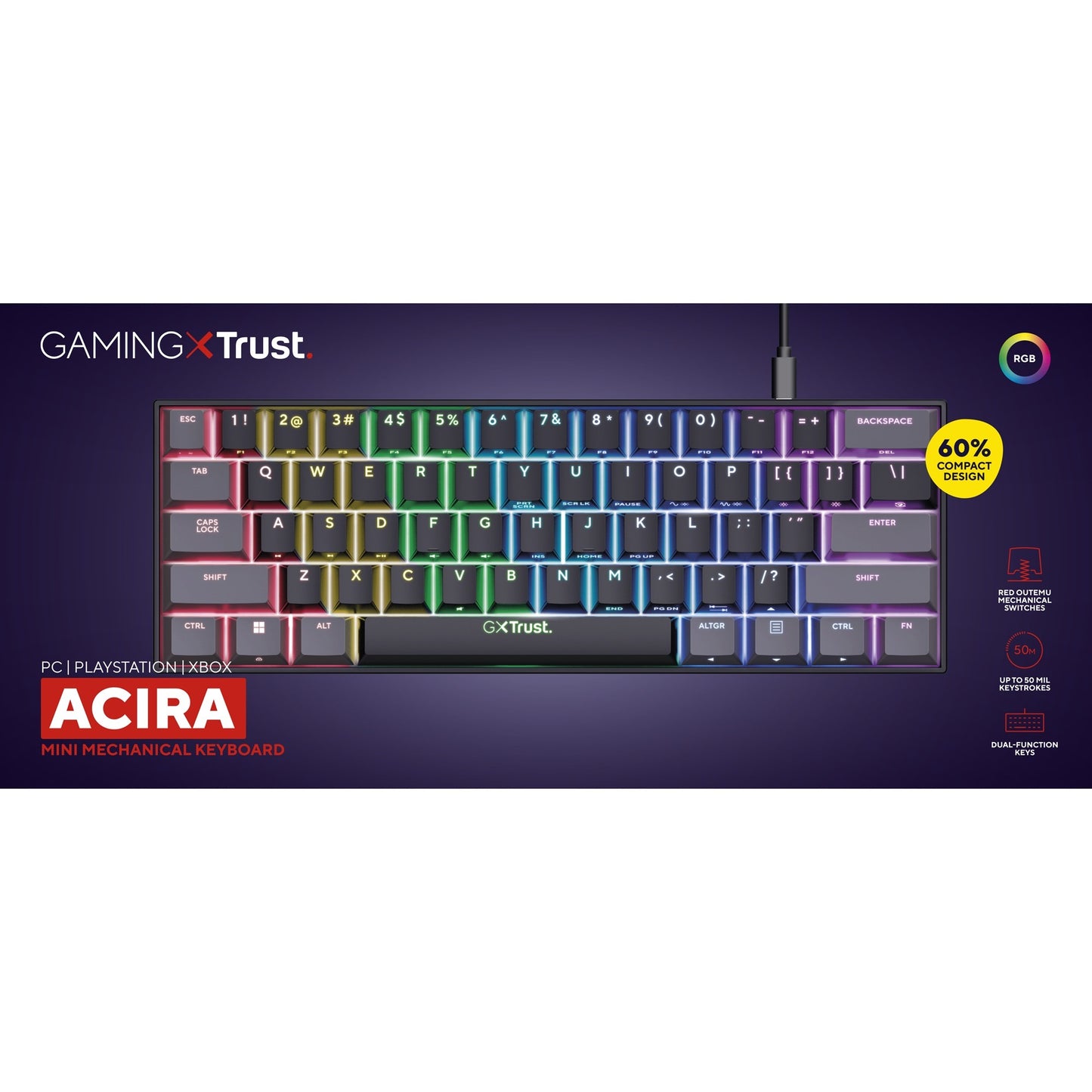 Trust GXT 867 ACIRA 60% MINI MECANICAL GAMING-KOESTsenBO
